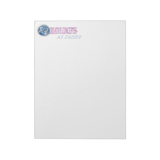 AANGEPASTE LETTERHEAD-NOOT: PADS 8 1/2 X 11 NOTITIEBLOK (Linkerzijde)