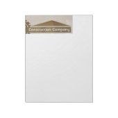 AANGEPASTE LETTERHEAD-NOOT: PADS 8 1/2 X 11 NOTITIEBLOK (Linkerzijde)