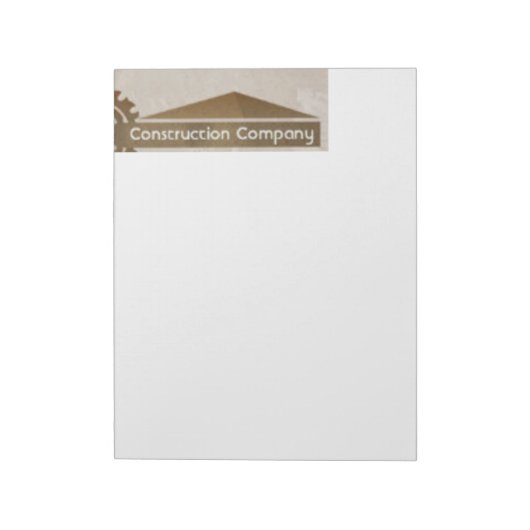 AANGEPASTE LETTERHEAD-NOOT: PADS 8 1/2 X 11 NOTITIEBLOK (Linkerzijde)