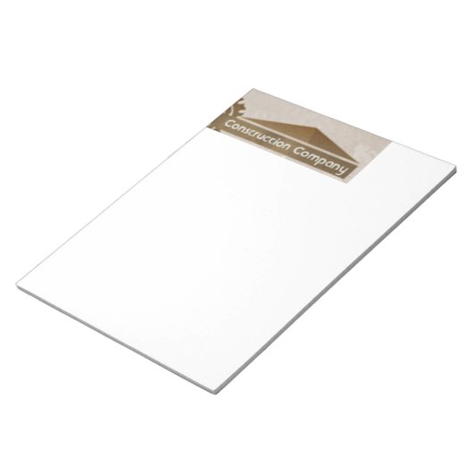AANGEPASTE LETTERHEAD-NOOT: PADS 8 1/2 X 11 NOTITIEBLOK (Schuin)