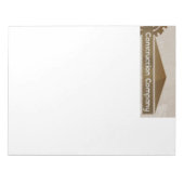 AANGEPASTE LETTERHEAD-NOOT: PADS 8 1/2 X 11 NOTITIEBLOK (Voorkant)