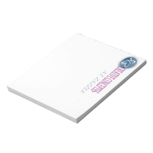 AANGEPASTE LETTERHEAD NOTA PADS 5 x 6 post het Notitieblok (Linkerzijde)