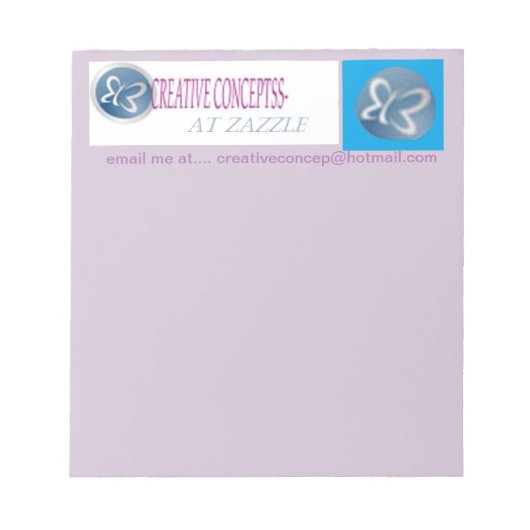 AANGEPASTE LETTERHEAD PADS 5.5 X 6 NOTITIEBLOK (Voorkant)
