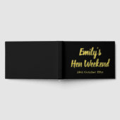 Aangepaste letters aan de bruid Hen Do weekendtrip Gastenboek (Volledig)