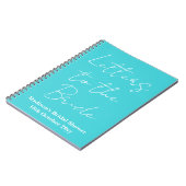 Aangepaste letters voor de bruid Hen Do Bruidsmeis Notitieboek (Linkerzijde)