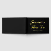 Aangepaste letters voor de bruid Hen Do Reis Weeke Gastenboek (Volledig)