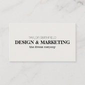 Aangepaste  lettertypen visitekaartje (Voorkant)