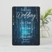 Aangepaste lettertypestijl & tekst - Blue Star Sho Kaart (Staand voorkant)