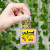Aangepaste leuk citaat voor schoolbegeleider sleutelhanger (Hand)