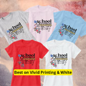 Aangepaste leuk citaat voor schoolbegeleider t-shirt