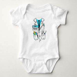 Aangepaste Leuke Baby Tandarts Naam Tag Wetenschap Romper