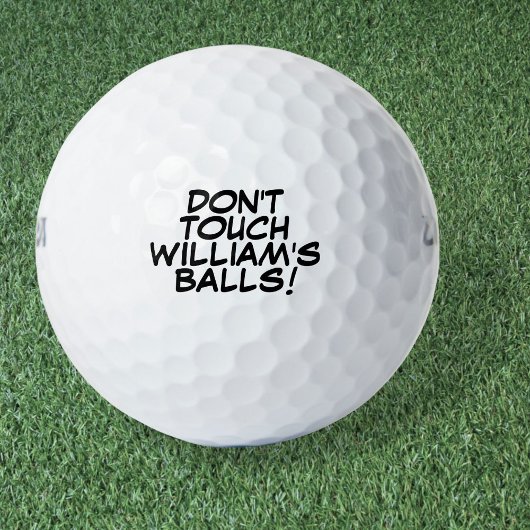 Aangepaste leuke boodschap en naam golfballen
