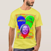 Aangepaste leuke foto en naam gelukkig verjaardags t-shirt (Voorkant)