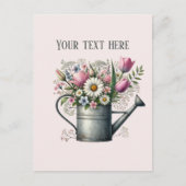 Aangepaste leuke gemengde bloemen briefkaart (Voorkant)