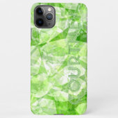 Aangepaste Leuke Moderne Retro Polygon Mozaïek Art iPhone Hoesje (Achterkant)