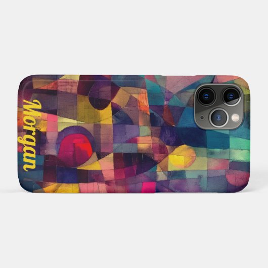Aangepaste levendige Abstracte geometrische kunst Case-Mate iPhone Case (Achterkant (horizontaal))