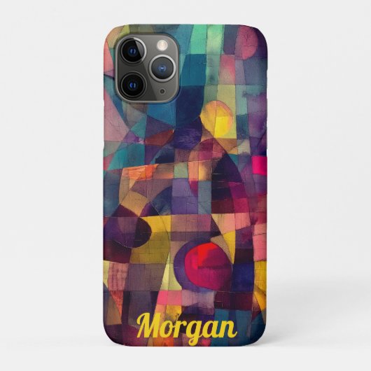 Aangepaste levendige Abstracte geometrische kunst Case-Mate iPhone Case (Achterkant)