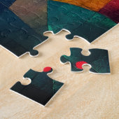 Aangepaste levendige Abstracte geometrische kunst Legpuzzel (Zijkant)