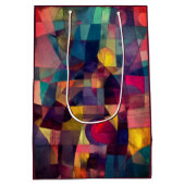 Aangepaste levendige Abstracte geometrische kunst Medium Cadeauzakje (Achterkant)