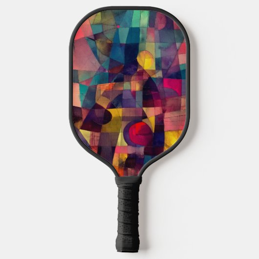 Aangepaste levendige Abstracte geometrische kunst Pickleball Paddle (Achterkant)