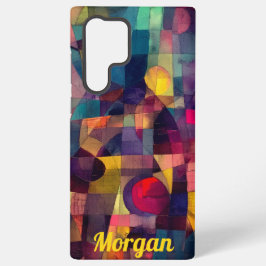 Aangepaste levendige Abstracte geometrische kunst Samsung Galaxy Hoesje