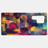 Aangepaste levendige Abstracte geometrische kunst Samsung Galaxy Hoesje (Achterkant horizontaal)