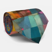 Aangepaste levendige abstracte geometrische kunst stropdas (Opgerold)