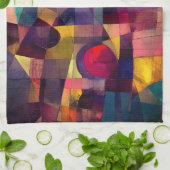 Aangepaste levendige Abstracte geometrische kunst Theedoek (Gevouwen)