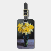 Aangepaste levendige afdichting Vase-still-Sjabloo Bagagelabel (Voorkant verticaal)