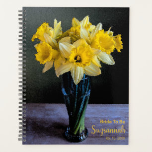 Aangepaste levendige affodils Vase-still-live brui Planner