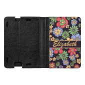 Aangepaste levendige, kleurrijke bloemen om u aan  kindle case (Buitenkant)