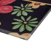 Aangepaste levendige, kleurrijke bloemen om u aan  snijplank (Hoek)