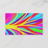 Aangepaste, levendige monogram kleuren, penseelstr visitekaartje (Achterkant)