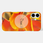 Aangepaste levendige Oranje Tulp-foto Case-Mate iPhone Case (Achterkant (horizontaal))