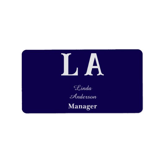 Aangepaste levendige professional etiket (Voorkant)