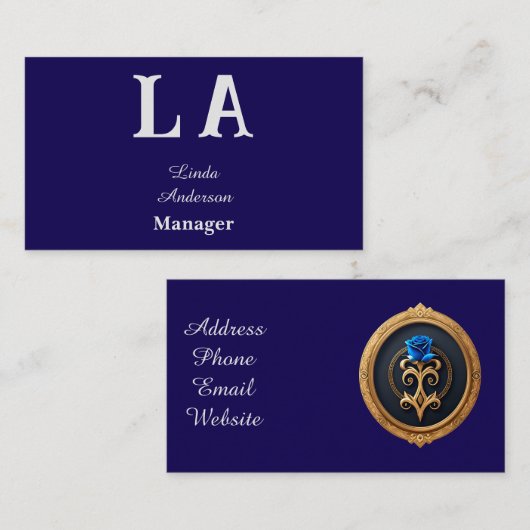 Aangepaste levendige professional visitekaartje (Voorkant / Achterkant)