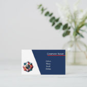 Aangepaste levendige professional visitekaartje (Staand voorkant)