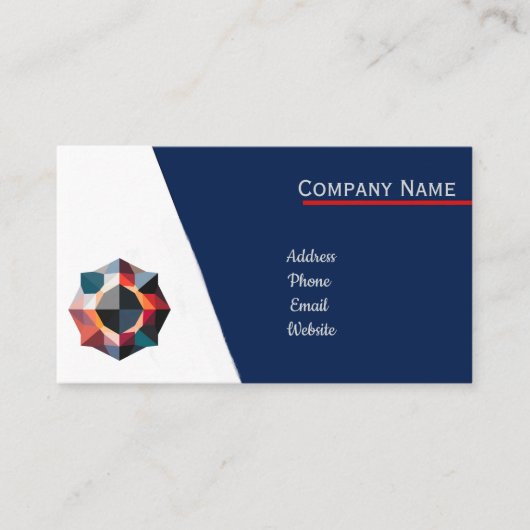 Aangepaste levendige professional visitekaartje (Voorkant)