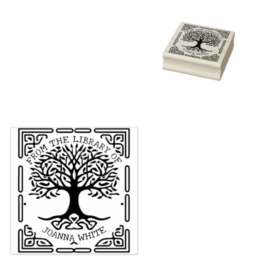 Aangepaste levensboom uit de bibliotheek van rubberstempel (Gestempeld)