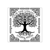 Aangepaste levensboom uit de bibliotheek van rubberstempel (Afrduk)