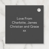 Aangepaste levering Noordpool Express Bedankjes Labels (Achterkant)