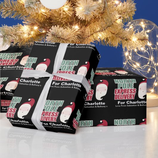 Aangepaste levering Noordpool Express Cadeaupapier (Feestdagen)