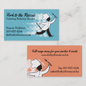 Aangepaste levering van keukengerei in kleur visitekaartje (Voorkant / Achterkant)