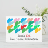 Aangepaste leverjubileum kaart (Staand voorkant)