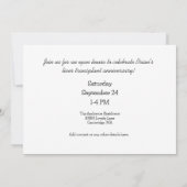 Aangepaste leverjubileum kaart (Achterkant)