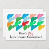 Aangepaste leverjubileum kaart (Voorkant / Achterkant)