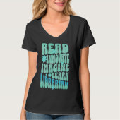 Aangepaste Lezen Vernieuwen Imagine Learn Biblioth T-shirt (Voorkant)