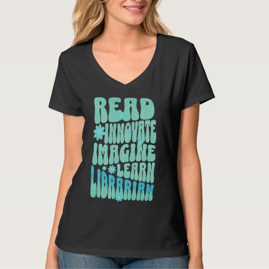Aangepaste Lezen Vernieuwen Imagine Learn Biblioth T-shirt (Voorkant)