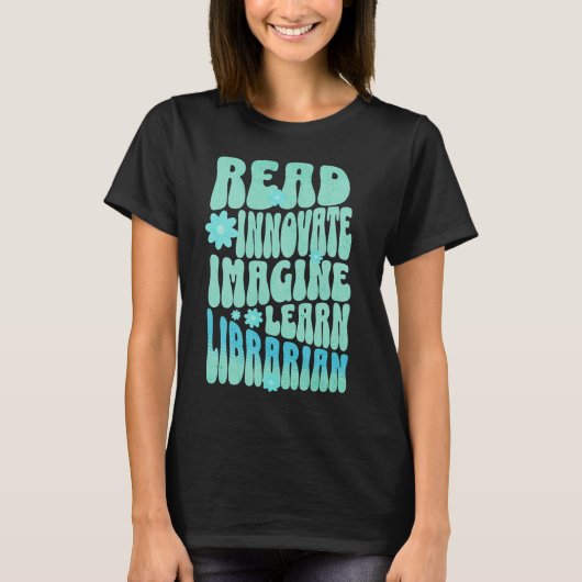 Aangepaste Lezen Vernieuwen Imagine Learn Biblioth T-shirt (Voorkant)