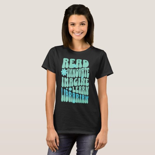 Aangepaste Lezen Vernieuwen Imagine Learn Biblioth T-shirt (Voorkant volledig)